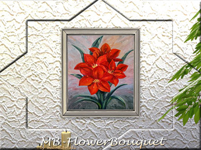 Sims 4 — MB-FlowerBouquet by matomibotaki — MB-FlowerBouquet, lovely red flower bouquet for your cozy sims homes, only