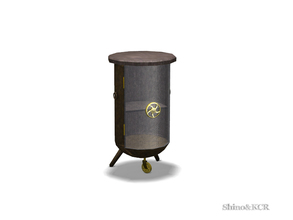 Sims 4 — Bedroom Steampunk - Sidetable by ShinoKCR — crafted by hand and heart Furniture for your Steampunk Home
