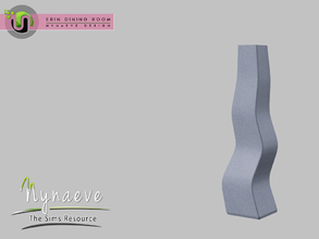 Sims 3 — Erin Vase V1 by NynaeveDesign — Erin Dining Room Decor - Tall Vase Located in: Decor - Miscellaneous Price: 226