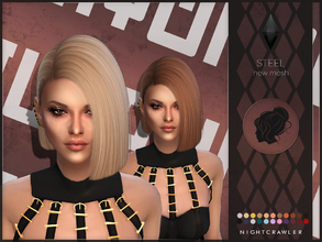 Sims 4 — Nightcrawler-Steel by Nightcrawler_Sims — NEW HAIR MESH T/E Smooth bone assignment All lods Ambient occlusion
