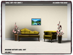 Sims 3 — Dess_Adoring Nature. PV1* by Xodess — This is a single file painting and it is part of the 'ADORING NATURE' set.