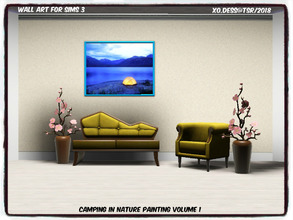 Sims 3 — Dess_Camping in Nature. PV1* by Xodess — This is a single file painting and it is part of the 'CAMPING IN