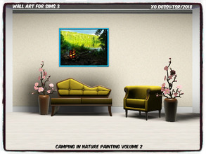 Sims 3 — Dess_Camping in Nature. PV2* by Xodess — This is a single file painting and it is part of the 'CAMPING IN