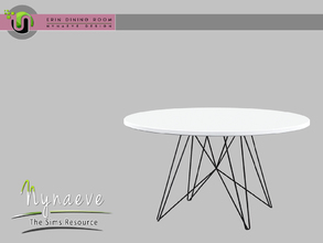 Sims 3 — Erin Dining Table by NynaeveDesign — Erin Dining Room - Table Located in: Surfaces - Dining Tables Price: 526
