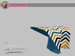 Sims 3 — Erin Throw Blanket by NynaeveDesign — Erin Dining Room - Throw Blanket Located in: Decor - Miscellaneous Price: