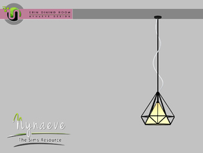 Sims 3 — Erin Ceiling Pendant by NynaeveDesign — Erin Dining Room - Ceiling Pendant Located in: Lighting - Ceiling Lamp