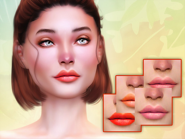 Sims 4 — Phyre Lipstick by KatVerseCC — Soft and cute Phyre Lipstick for your sims. I hope you like it. :) 11 swatches