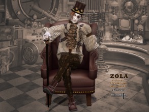 Sims 4 — ZOLA - Victorian Steampunk Shirt - Male by Helsoseira — Name : ZOLA Style : Victorian Steampunk Fashion Sub part