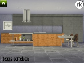Sims 4 — Nikadema Texas Kitchen by nikadema — This modern kitchen contains ten new meshes along with different recolors