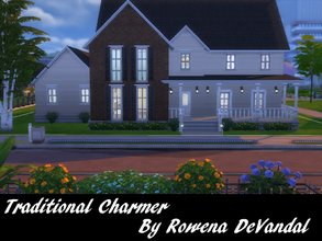 Sims 4 — Traditional Charmer (No CC) by Rowena DeVandal — If you're looking to expand your family, then this is the house