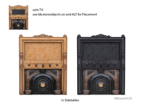 Sims 4 — Living Steampunk - Fake Fireplace by ShinoKCR — crafted by hand and heart Furniture for your Steampunk Home in