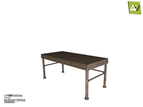 Sims 4 — Kaitlyn Industrial Desk by ArtVitalex — - Kaitlyn Industrial Desk - ArtVitalex@TSR, Jun 2018
