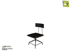 Sims 4 — Kaitlyn Industrial Study Chair by ArtVitalex — - Kaitlyn Industrial Study Chair - ArtVitalex@TSR, Jun 2018