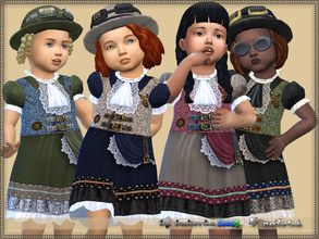 Sims 4 — Steampunk Dress  by bukovka — A steampunk dress for babies, a new mesh of mine, is included. It is installed