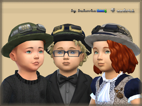 Sims 4 — Hat Steampunk  by bukovka — A steampunk hat for toddlers, a new mesh of mine, is included. It is installed