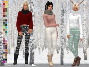 Sims 4 — Winter Leggings by Pembrokeshire_Sims — Winter leggings for all those in the Southern Hemisphere! And for