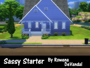 Sims 4 — Sassy Starter (No CC) by Rowena DeVandal — A Sim just starting out deserves the very best, don't you think?