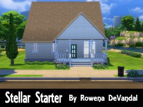 Sims 4 — Stellar Starter (No CC) by Rowena DeVandal — Budget woes got you down? With this starter, worry no more!