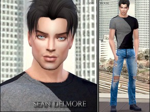 Sims 4 —  Sean Dalmore by Sims_House — Sean Dalmore Sims for Sims 4, a blue-eyed brunette. In order for the character to
