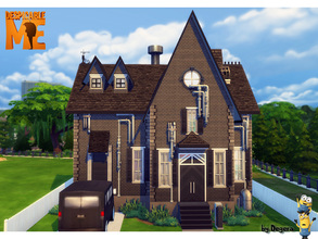 Sims 4 — Gru's House by Degera — Gru's House, from the movie Despicable Me. Three bedrooms upstairs, two in the basement