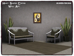 Sims 3 — Dess_Heart Shaped Coffee. wall art* by Xodess — This is a single file painting and it is part of the 'MORNING