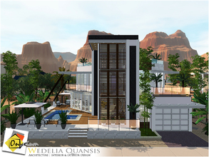 Sims 3 — Wedelia Quansis by Onyxium — On the first floor: Living Room | Dining Room | Kitchen | Bathroom | Garage On the