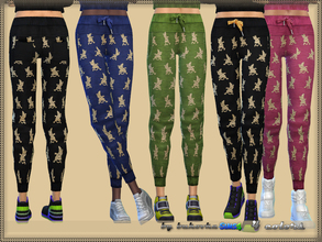 Sims 4 — Pants Leopard  by bukovka — Pants for women of all ages from teenager to old age. They are installed