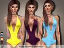 Sims 4 — Deep Plunge Swimsuit by Black_Lily — YA/A/Teen 9 Styles New item