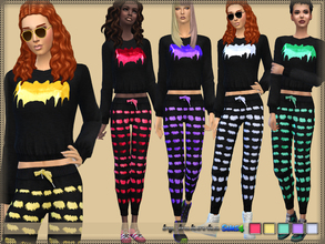Sims 4 — Set Bat by bukovka — A set of clothes for women of all ages from teenagers to the elderly. It includes a sweater