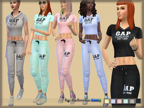 Sims 4 — Set of Clothes by bukovka — A set of clothes for women of all ages from teenagers to the elderly. It includes a