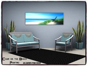 Sims 3 — Dess_Chair on the Beach. ART* by Xodess — This is a single file painting and it is part of my 'LAKE IS CALLING'