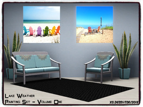 Sims 3 — Dess_Lake Weather. SETV1* by Xodess — This set consists of two single file paintings of the lake - because I