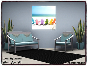 Sims 3 — Dess_Lake Watching. V1* by Xodess — This is a single file painting and it is part of my 'LAKE WEATHER' painting