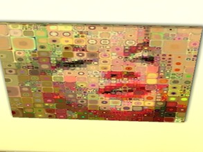 Sims 4 — Marilyn Patchwork Painting-REQUIRES DINE OUT by tupelohoney2008 — Stunning painting of Marilyn Monroe made from