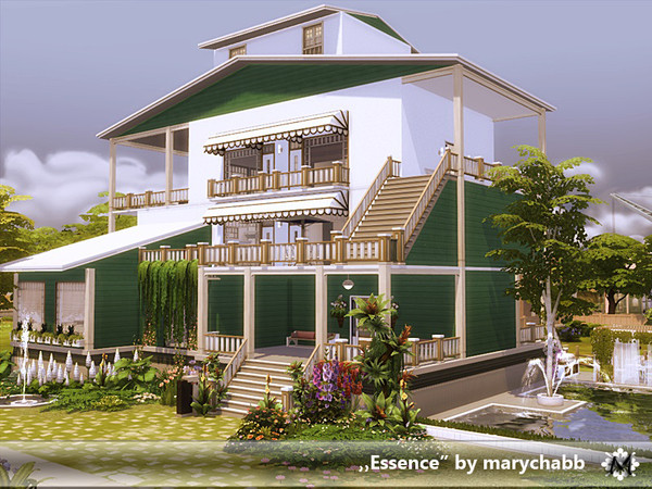 Sims 4 — Essence by marychabb — "Essence" is a home for your sim. He will find here everything he needs. It has