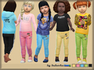 Sims 4 — Pants & Rhinestone  by bukovka — Pants for girls toddlers. Are installed autonomously, 5 variants of