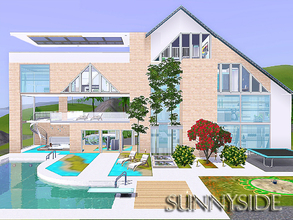 Sims 3 — Sunnyside by Sims_House — Sunnyside This is a large four-storey house for a large Sim family. I built it on the