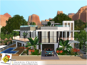 Sims 3 — Linaria Queen by Onyxium — On the first floor: Living Room | Dining Room | Kitchen | Bathroom | Garage On the