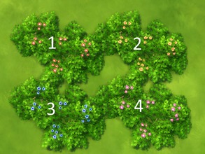 Sims 4 — Recolor of Low-Lying Pale Yellow Flowers by texxasrose — I just love these flowers, but it frustrates me to no