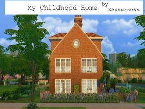 Sims 4 — My Childhood Home by Zensurkeks — This is a rebuild of my childhood home. A typical German house originally