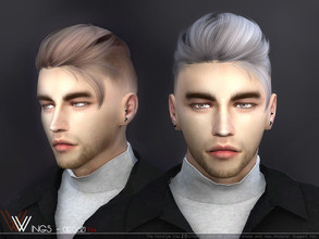 Sims 4 — WINGS-OE0621 by wingssims — This hair style has 20 kinds of color File size is about 24MB Hope you like it!
