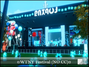 Sims 4 — WTNY Festival *No CC* by ADLW — Welcome to the WTNY Summer Festival. A unique place for your seasons festivals.