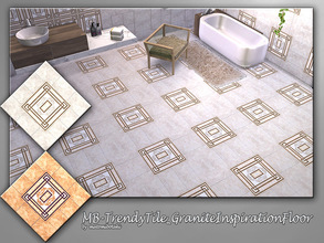 Sims 4 — MB-TrendyTile_GraniteInspirationFloor by matomibotaki — MB-TrendyTile_GraniteInspirationFloor, elegant tile wall