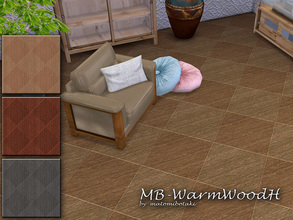 Sims 4 — MB-WarmWoodH by matomibotaki — MB-WarmWoodH wooden floor wth geometrical ornament, comes in 4 different colors,