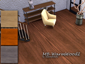 Sims 4 — MB-WarmWoodI by matomibotaki — MB-WarmWoodI naturally grained wooden floor, comes in 4 different color shades,