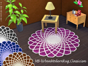 Sims 4 — MB-UrbanModernRug_Classicism by matomibotaki — MB-UrbanModernRug_Classicism unique and elegant round rug, comes