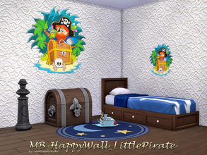 Sims 4 — MB-HappyWall_LittlePirate by matomibotaki — Sweet wall-tatoo for your little Sims boys, enjoy your own