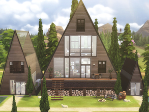 Sims 4 — Mountain Escape by hoanglap — A charmingly classic home steps away from the heart of Sable Square, Mountain
