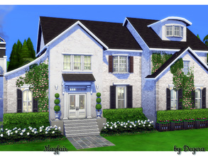 Sims 4 — Mayfair by Degera — Traditional family home featuring four bedrooms, three bathrooms, laundry, an office, living