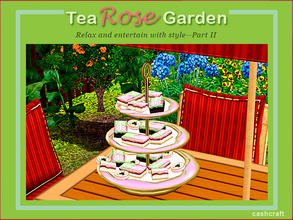 Sims 3 — Tea Rose Garden Dessert Cakes by Cashcraft — An assortment of delicate dessert cakes--decorated with butter